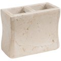 Evco EVCO International 32395 Champagne Marble Universal Rectangular Toothbrush Holder 32395